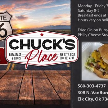Chuck's Place - Burgers Near Me - Elk City, Oklahoma Chuck's Place - Burgers Near Me - Elk City, Oklahoma