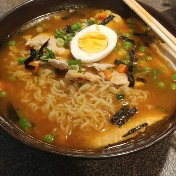 Spicy Fish - Chicken soup ramen. DO NOT GET ANY SOUP RAMEN, IT'S JUST INTANT RAMEN YOU CAN GET IN ANY SUPERMARKET - Japanese Near Me - Pomona, California Spicy Fish - Chicken soup ramen. DO NOT GET ANY SOUP RAMEN, IT'S JUST INTANT RAMEN YOU CAN GET IN ANY SUPERMARKET - Japanese Near Me - Pomona, California