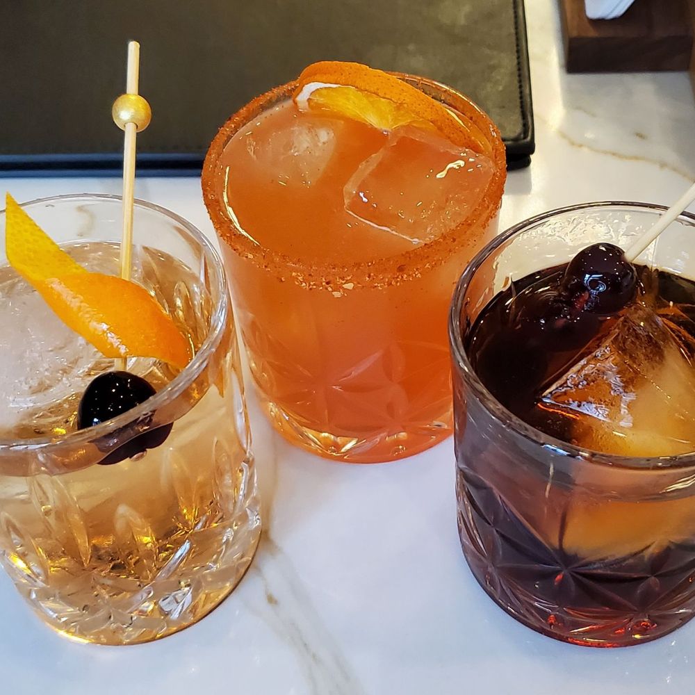 The Consulate Old Fashioned ($21), Malalama ($21), Booze & Blues ($26) The Consulate Old Fashioned ($21), Malalama ($21), Booze & Blues ($26)