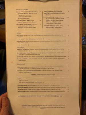 Menu photo 4 Killington Distillery Killington, VT