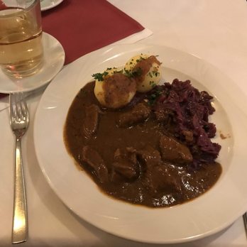 Zum Schusterjungen - goulash with pickled cabbage and potato dumplings - German Near Me - Berlin, BE