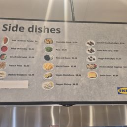 Sides menu Sides menu