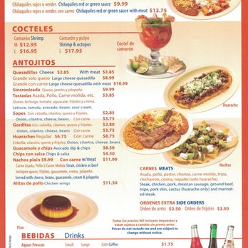 Taqueria Traspasada - Menu (3-18-2019) - Mexican Near Me - Chicago, Illinois Taqueria Traspasada - Menu (3-18-2019) - Mexican Near Me - Chicago, Illinois