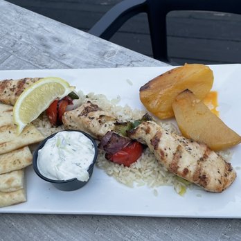 Barangas on the Beach - Chicken souvlaki meal - Greek Near Me - Hamilton, Ontario