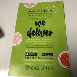 Machete's Mean Sandwiches