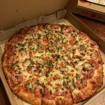 5 Star Pizza & Wings - Large pizza with 3 toppings, pep/ham/bell pepper - Pizza Near Me - Fontana, California 5 Star Pizza & Wings - Large pizza with 3 toppings, pep/ham/bell pepper - Pizza Near Me - Fontana, California