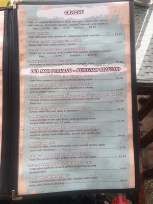 Menu photo 7 At Peru Hollywood, FL