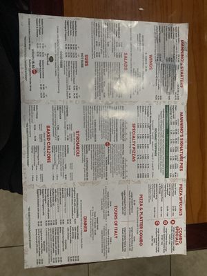 Menu photo 1 Mannino's Pizzeria Restaurant Margate, FL Menu photo 1 Mannino's Pizzeria Restaurant Margate, FL