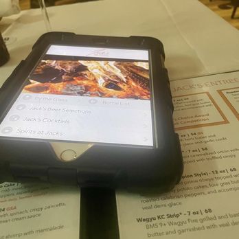 Jack’s on Pearl - Beverage menu on iPad - Bars Near Me - Denver, Colorado