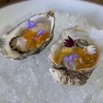 Les Petites Canailles - @endoedibles on Instagram 05/09/26 Oyster, Garlic Flower, Kumquat Mignonette - French Near Me - Paso Robles, California