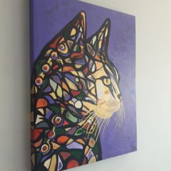 Cantina Do Lucas - Quadro pintura de gato