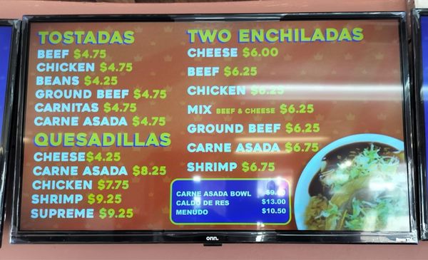 Menu photo 5 Alvaritos Tacos Belen, NM
