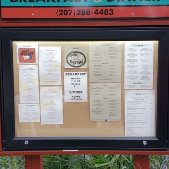 Cafe This Way - Check it out! Something affordable - New American Near Me - Bar Harbor, Maine