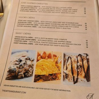 The Artisan - Crepes - Breakfast & Brunch Near Me - Durant, Oklahoma The Artisan - Crepes - Breakfast & Brunch Near Me - Durant, Oklahoma