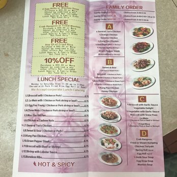 Asian Cafe - a menu for a chinese restaurant - Chinese Near Me - Hatboro, Pennsylvania