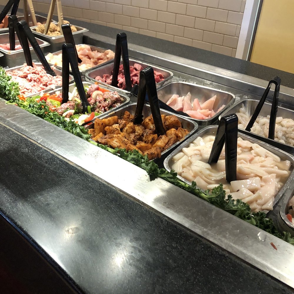 Fire + Ice - Protein options for the Mongolian grill. - New American Near Me - Anaheim, California