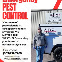 APS Pest and Termite Extermination - Call or Text or Chat to us for any questions or schedule your Free Inspection. (903)752-2268