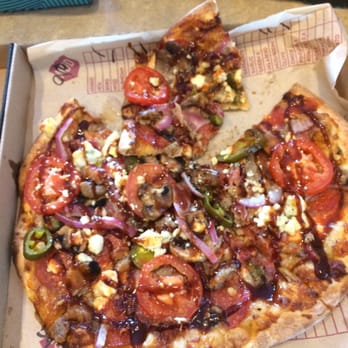 MOD Pizza - This one is my own creation. Three meats BBQ sauce + white sauce and bunch of other stuff :) - Fast Food Near Me - Kent, Washington MOD Pizza - This one is my own creation. Three meats BBQ sauce + white sauce and bunch of other stuff :) - Fast Food Near Me - Kent, Washington
