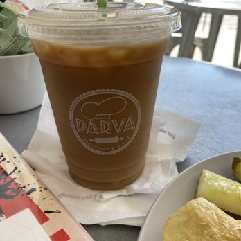 Parva Bakeshop Cafe - Iced Coffee with Milk and sugar - Coffee & Tea Near Me - Jackson Heights, New York Parva Bakeshop Cafe - Iced Coffee with Milk and sugar - Coffee & Tea Near Me - Jackson Heights, New York