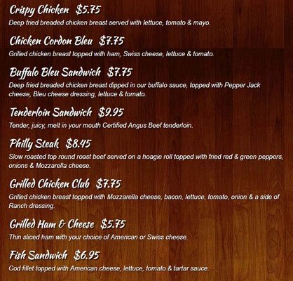 Menu photo 5 ICU Bar & Grill Neenah, WI