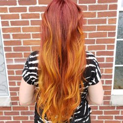 Olivia - Bright red into bright orange
