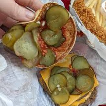 McDonald's - The pickles in my burger that I specifically asked to leave out because of my allergy. - Fast Food Near Me - Canton, Ohio