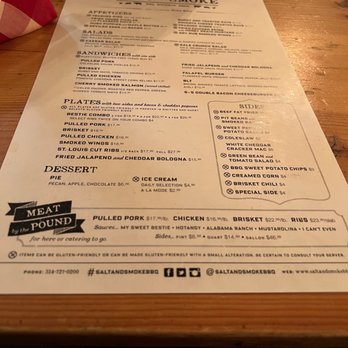 Salt + Smoke - Menu - Bars Near Me - Saint Louis, Missouri Salt + Smoke - Menu - Bars Near Me - Saint Louis, Missouri