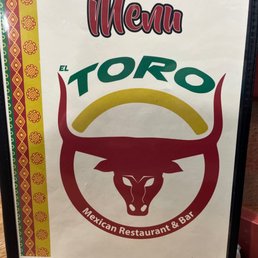 Menu with the bull logo Menu with the bull logo
