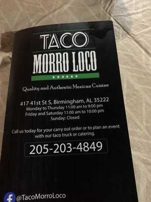 Taco Morro Loco by null