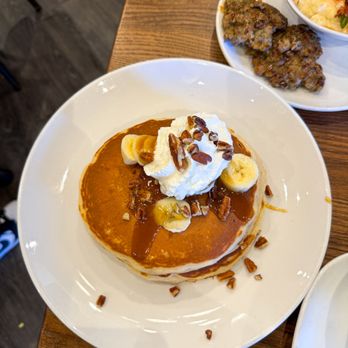 Another Broken Egg Cafe - Bourbon Street pancakes ($12.49) - American Near Me - Austin, Texas