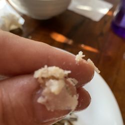 The Crab Shack - Mushed crab meat. It's like mashed crab. Never in my life seen crab like this.