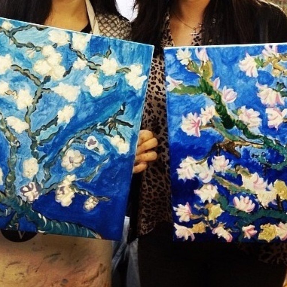 Artevino Studio - Our finished product!  Not bad! - Art Classes Near Me - Hoboken, New Jersey