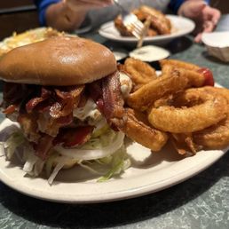 Son of bacon with onion rings! Son of bacon with onion rings!