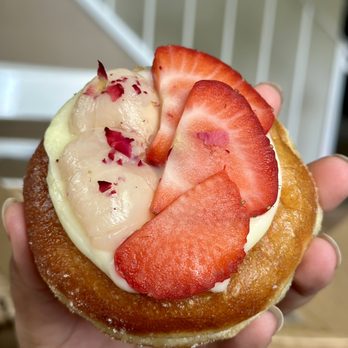 Rose Ave Bakery - Strawberry Lychee Rose Donut - Bakeries Near Me - Washington, DC, District of Columbia