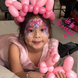 Taylor Entertainment - Classic face paint and balloon combo package for kids birthday parties and anywhere kids are looking for family fun!