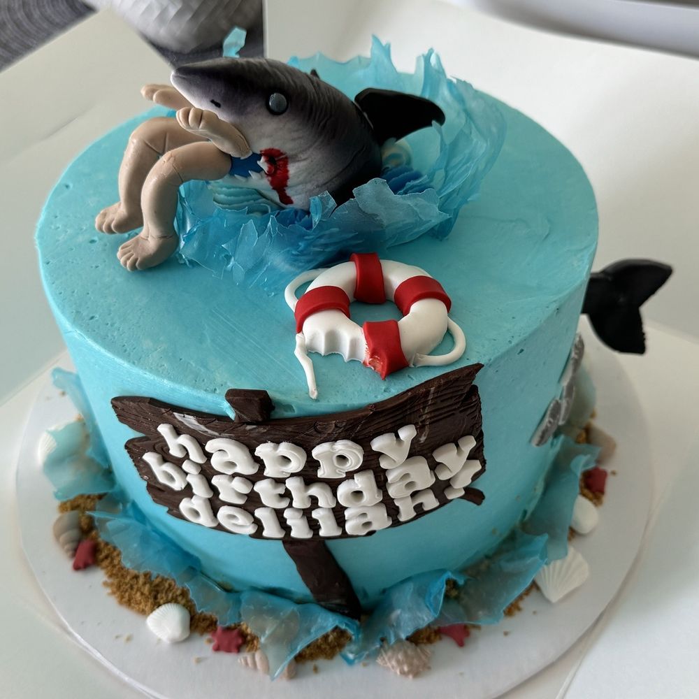 Birthday shark cake Birthday shark cake