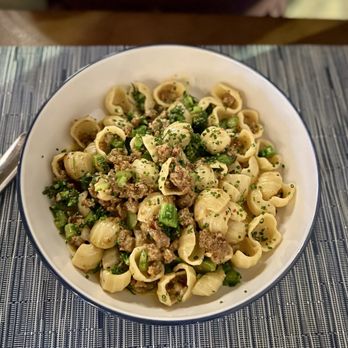 Latuli - Italian sausage Orecchiette-$26. Very enjoyable for my Italian American dining companion! - Seafood Near Me - Houston, Texas