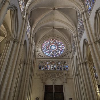 Catedral Santa María de Toledo - The stained-glass rosette window in the Nave - Churches Near Me - Toledo, TO