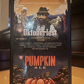 BJ's Restaurant & Brewhouse - oktoberfest and pumpkin ale - New American Near Me - Shenandoah, Texas BJ's Restaurant & Brewhouse - oktoberfest and pumpkin ale - New American Near Me - Shenandoah, Texas