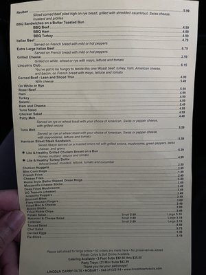 Menu photo 4 Lincoln's Carry Out Hobart, IN Menu photo 4 Lincoln's Carry Out Hobart, IN