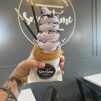 Snowtime - Taro root with Oreo crumbs - Coffee & Tea Near Me - Phoenix, Arizona