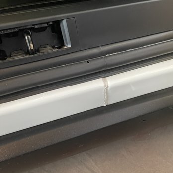 All In Auto Group - 2018 Tesla Model X 75D: Rear End Damage, caused frame to crack at the weld seams under the gull wing door - Used Car Dealers Near Me - Norco, California All In Auto Group - 2018 Tesla Model X 75D: Rear End Damage, caused frame to crack at the weld seams under the gull wing door - Used Car Dealers Near Me - Norco, California