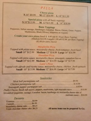 Menu photo 3 Luigis Woodway, TX