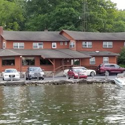 Crooked Lake - Captains Cabin Restaurant, south shore of the 1st basin, Crooked Lake on a Friday Night. July 27, 2019