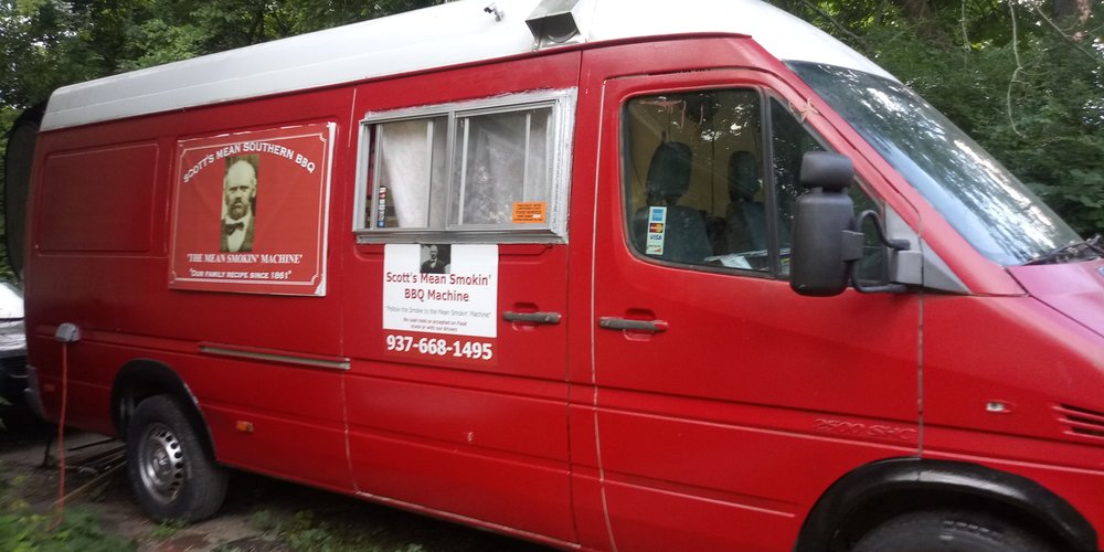 Scotts Mean Southern BBQ and The Mean Smokin BBQ Machine Logo