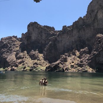 Venture Out Vegas - Rest stop to jump in the water and have lunch. It's cold but the sun in the summer time will surely compensate! - Rafting/Kayaking Near Me