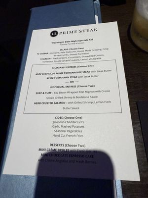 Menu photo 5 13 Prime Steak Clovis, CA Menu photo 5 13 Prime Steak Clovis, CA
