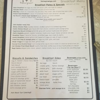 Home Grown - Menu - Diners Near Me - Atlanta, Georgia Home Grown - Menu - Diners Near Me - Atlanta, Georgia