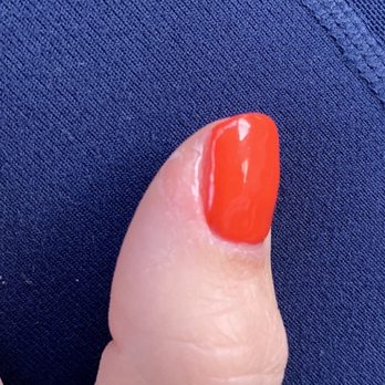 Cosmo Nails Lounge - Clear polish all around my nail - Nail Salons Near Me - Hunt Valley, Maryland