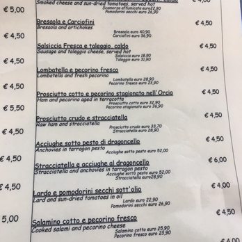 Gino Cacino di Angelo - Menu! - Grocery Near Me - Siena, SI